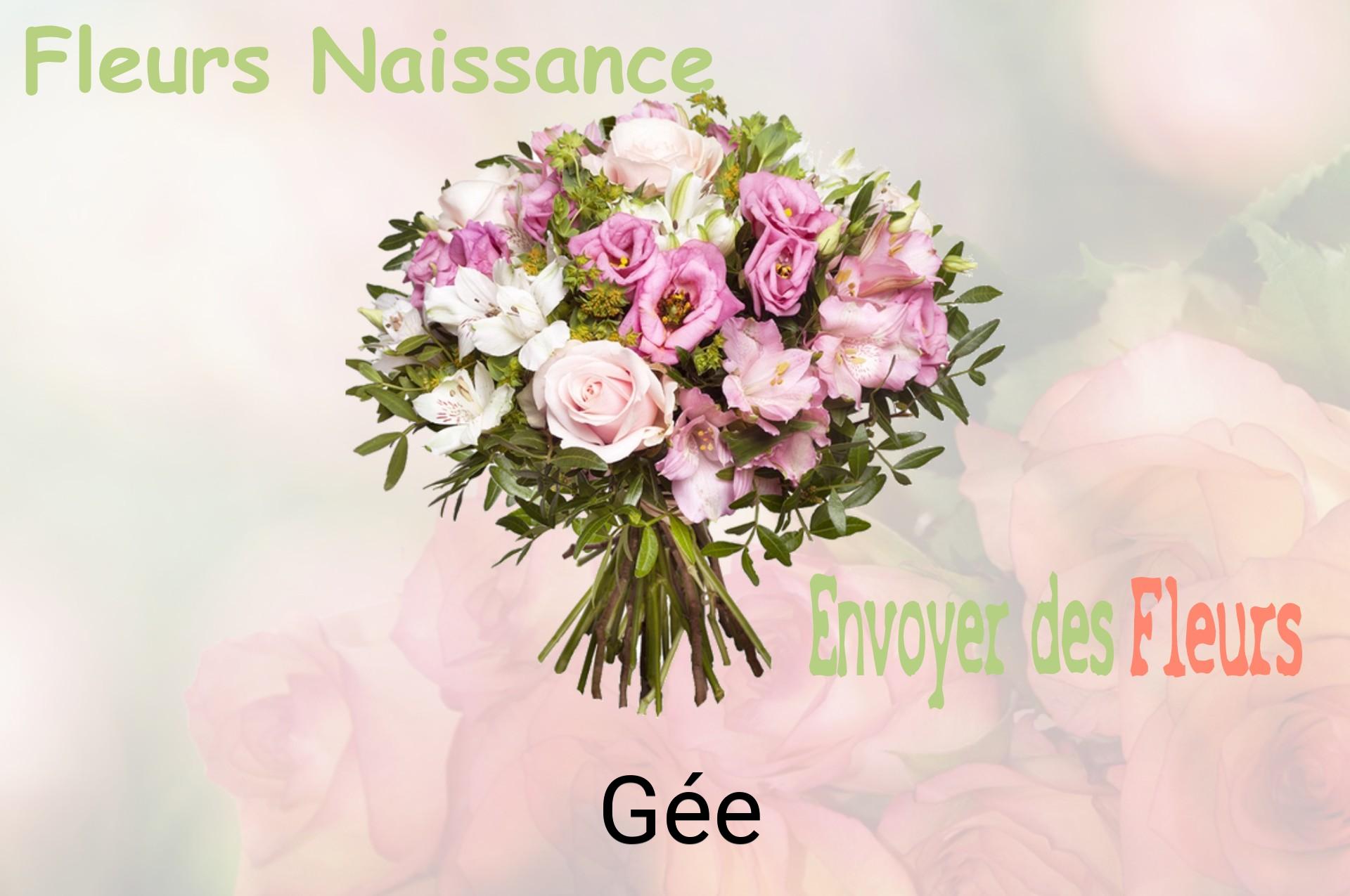Bouquet de fleurs de naissance livré à Gée
